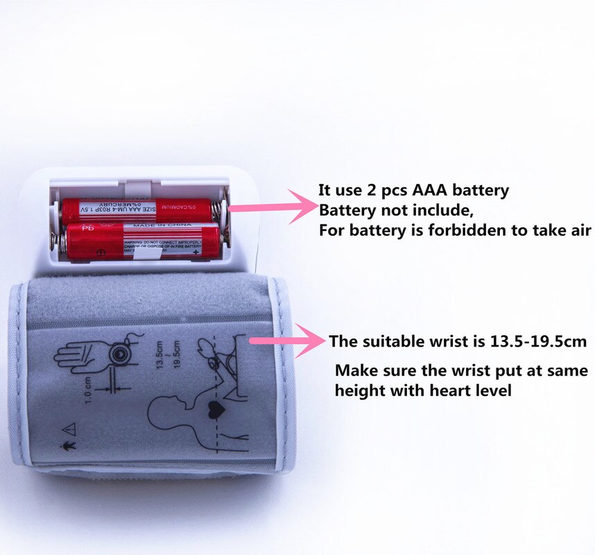 Russian Voice Tonometer Wrist Blood Pressure Monitor Automatic Wrist Digital Meter for Measuring And Pulse Rate Sphygmomanometer