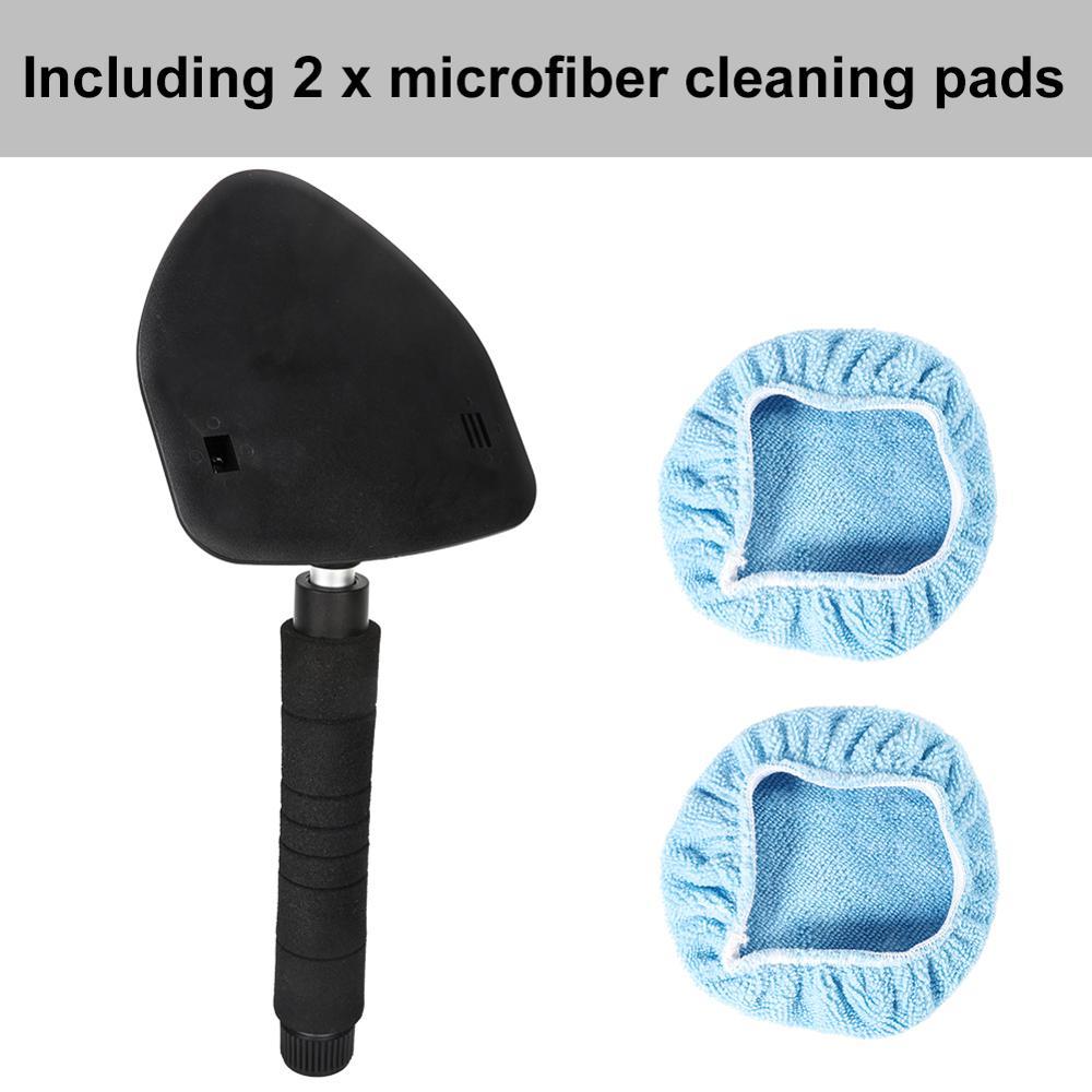 Car Windshield Cleaner Brush Wiper Telescopic Handle Auto Window Glass Washer Soft Towel Brush Anti Skid Car Care Cleaning Tools