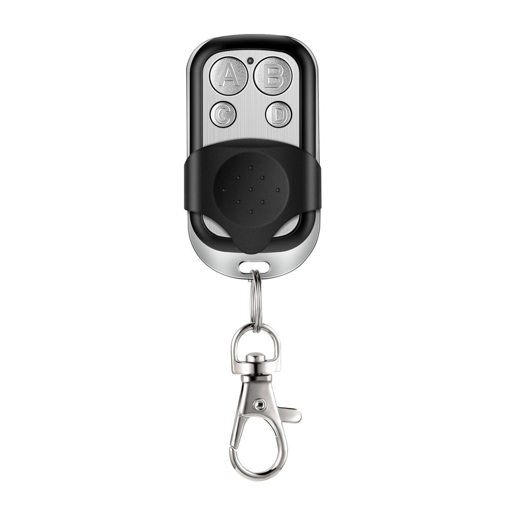 ABCD Wireless RF Remote Control433 MHz Electric Gate Garage Door Remote Control Key Fob Controller (Black)