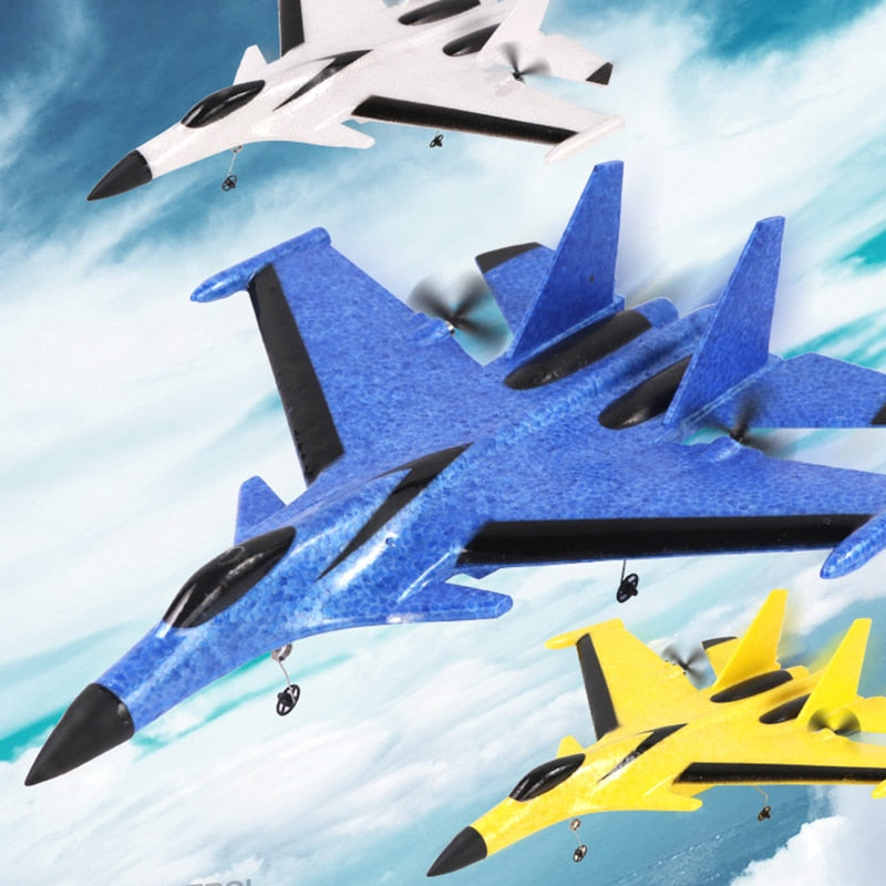 2.4G Glider Plane Hand Throwing foam drone SU35 RC airplane model Fixed wing toy aviones a control remoto juguete toys for boys