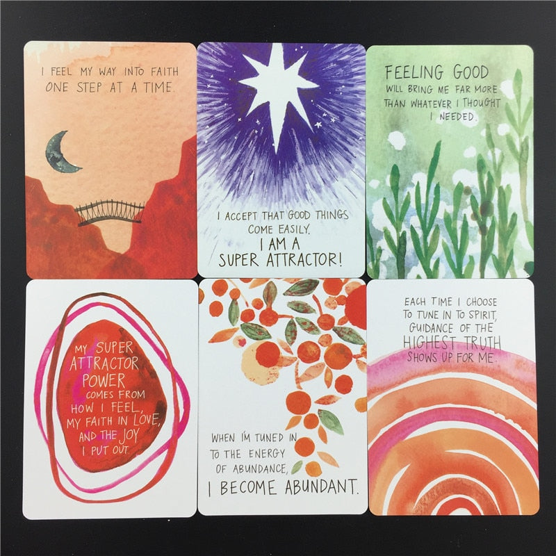 Super Attractor Tarot Card Deck Full English Guidebook Read Fate Family Party Board Game Oracle Playing Cards