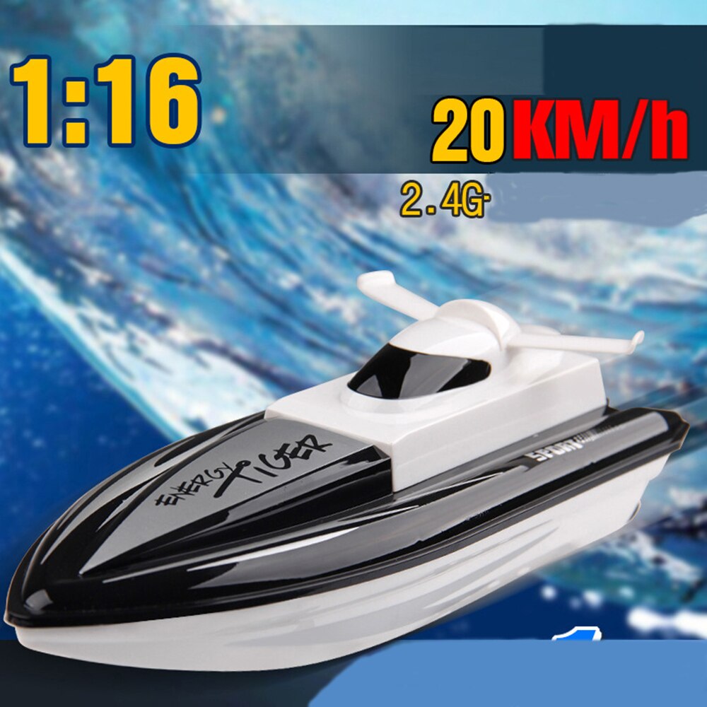 Fast RC Boat Mini 1:16 2.4ghz 4 Channels Dual Motor Remote Radio-controlled Boat 10km/h Speed RC Boats Boys Toys Dropshipping