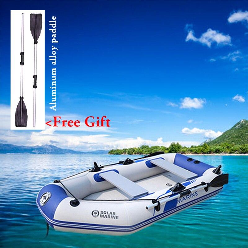 175-260cm PVC Inflatable Boat Wear-resistant Foldable Air Rowing Kayak/fishing boat for 1-5 person Fishing dinghy Outdoor Sports