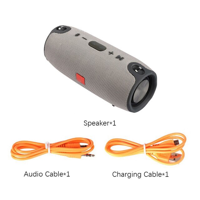 High Power 40W Bluetooth Speaker Waterproof Portable Column Super Bass Stereo For Comuter PC Speakers with FM Radio BT AUX TF