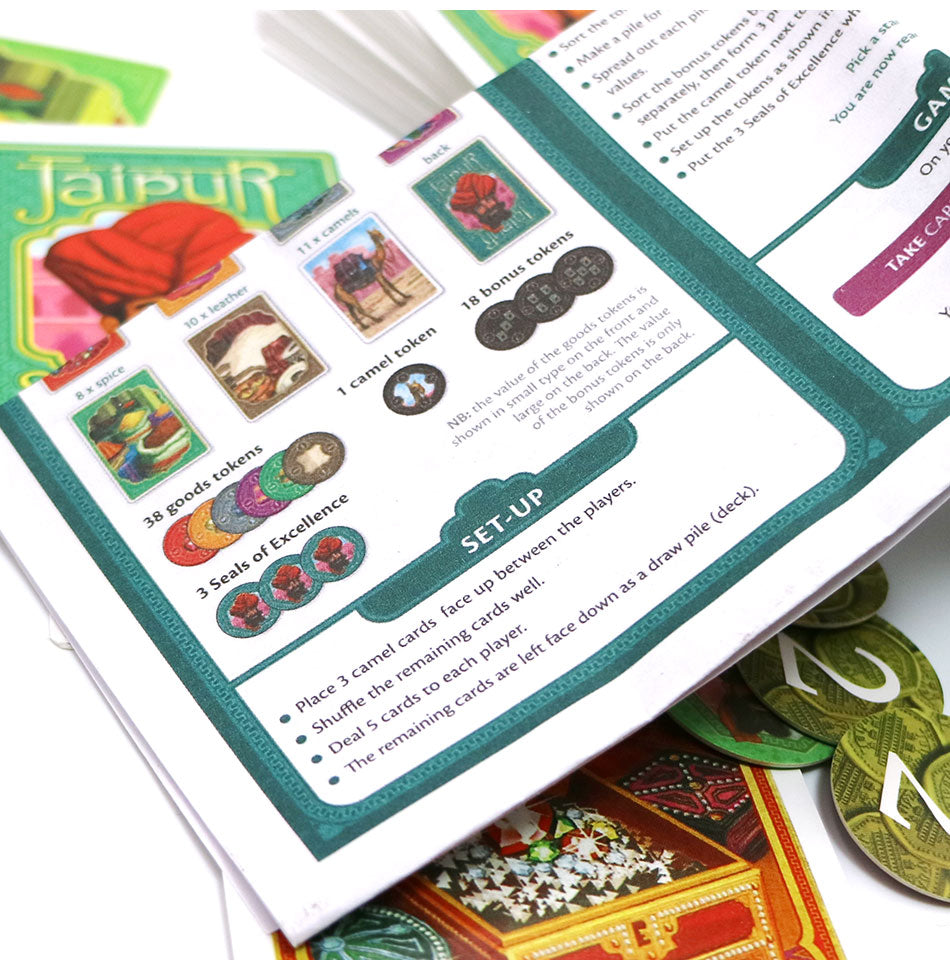 2020 Jaipur cards game English & Spanish rules 2 players game for couple family party board game Playing Cards for friend gift