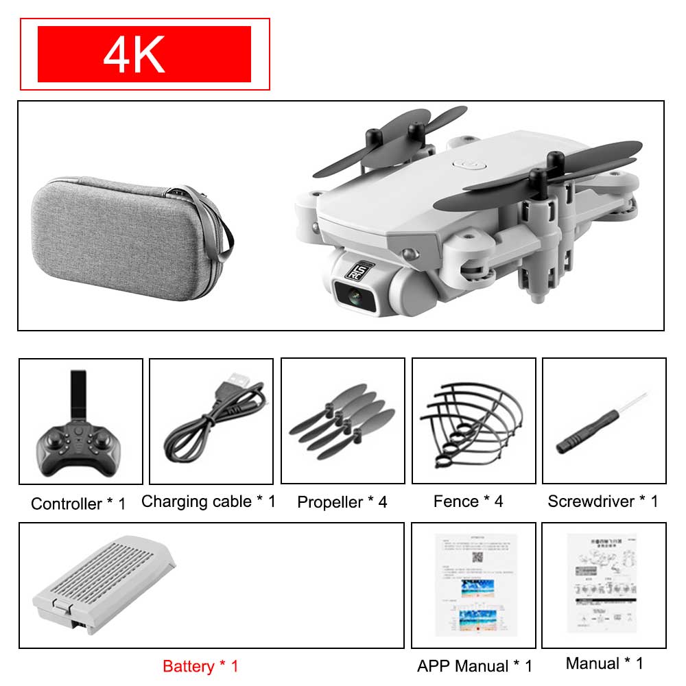 SHAREFUNBAY drone 4k HD wide angle camera wifi fpv drone height keeping drone with camera mini drone video live rc quadcopter