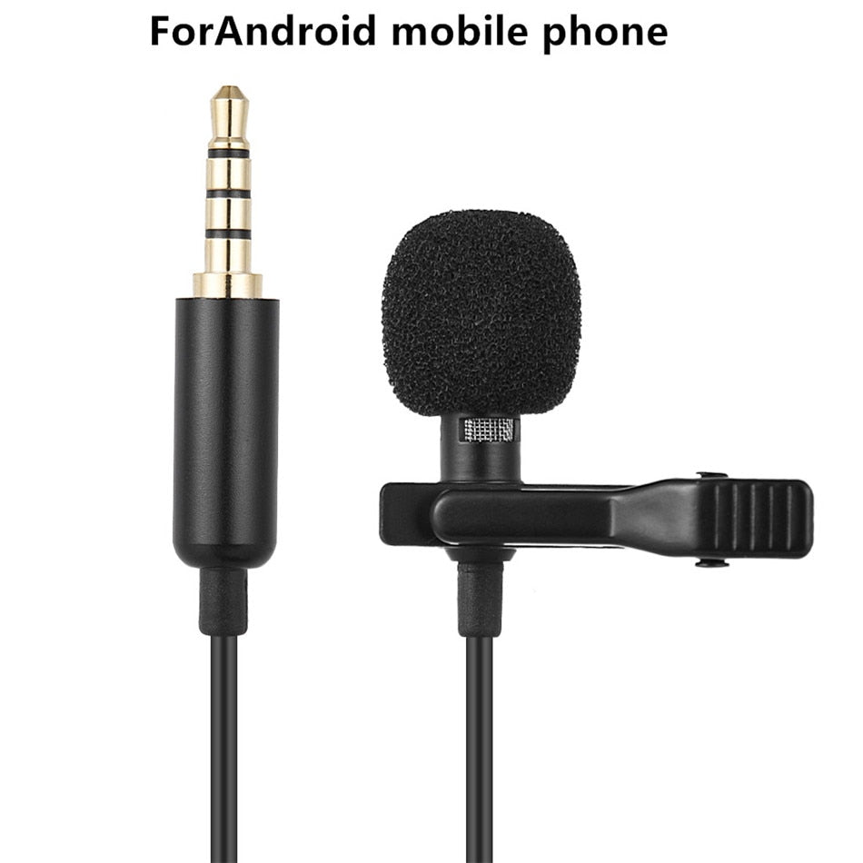 Mini USB Microphone Lapel Lavalier PC / Phone / Camera Mic Portable External Buttonhole Microphones for iPhone Laptop Computer