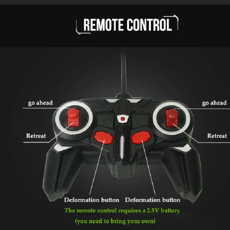 Car Toys RC Car Transformation Robots Remote control Sports Vehicle Model Robots Toys Cool Deformation Car Kids Christmas gifts