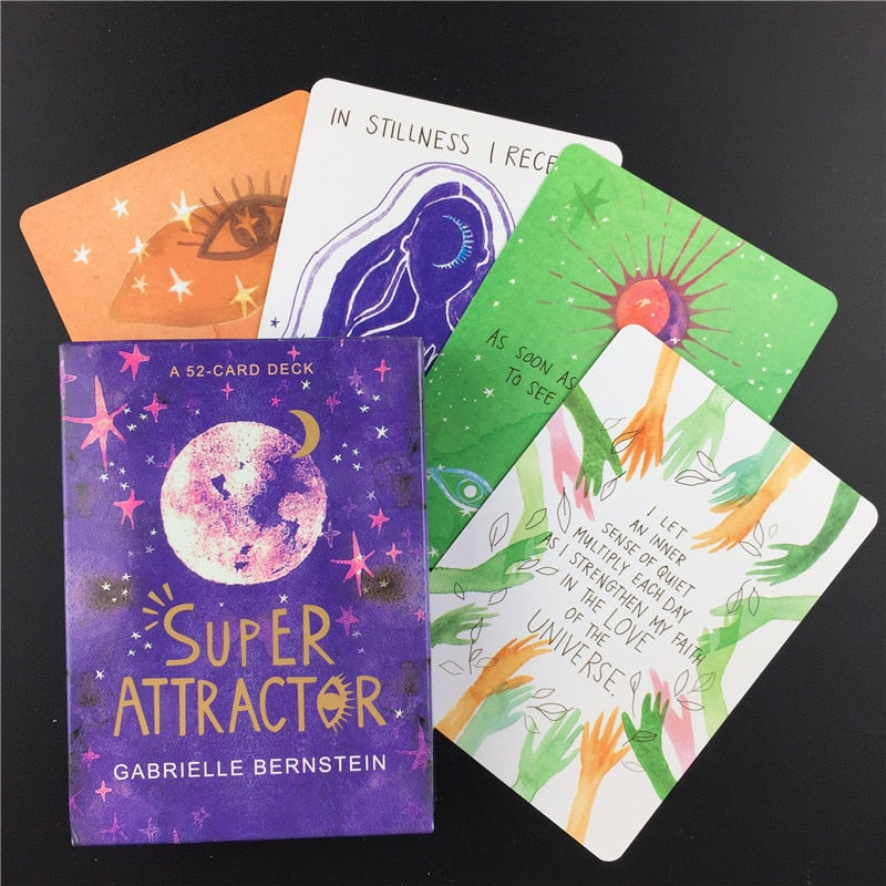 Super Attractor Tarot Card Deck Full English Guidebook Read Fate Family Party Board Game Oracle Playing Cards