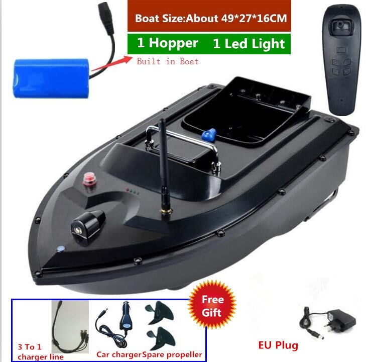 180Mins 500m RC Distacne Auto RC Remote Control Fishing Bait Boat Speedboat Fish Finder Ship Boat With EU charger US/UK Charger