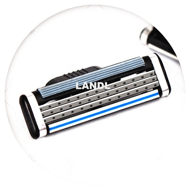 24pcs Men Shaving Razor Cartridges Suitable with Mache3 for Hair Removal Razor Blades