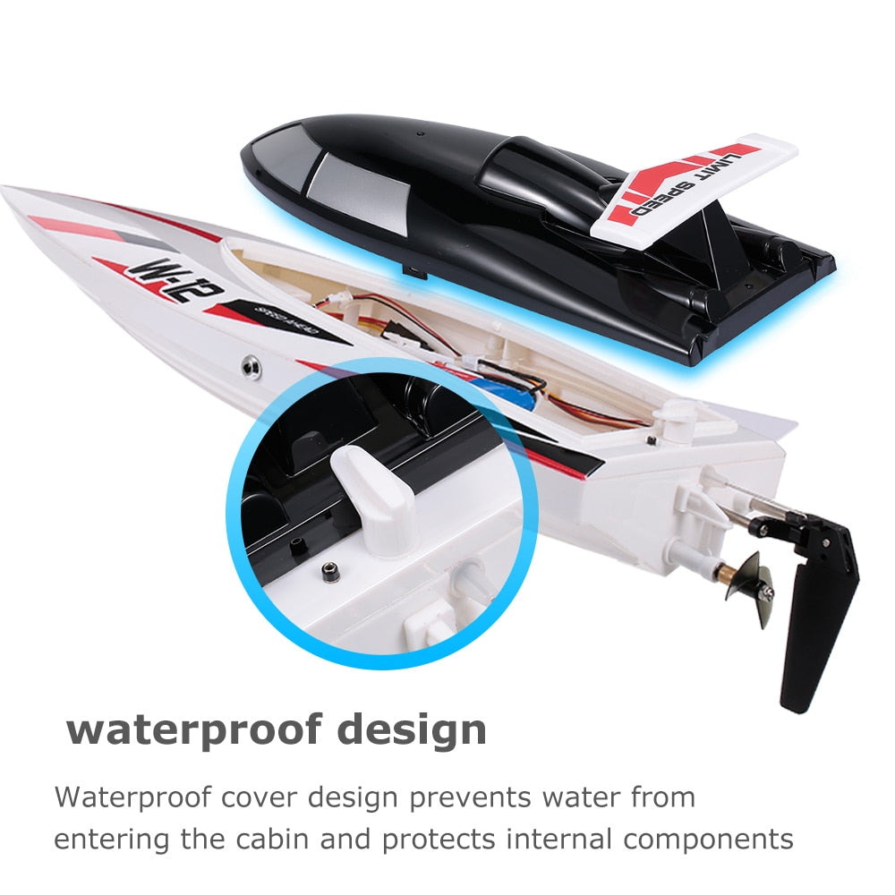 WLtoys WL912-A 35KM/H RC Boat 2.4G Radio-Controlled Speedboat Capsize Protection Outdoor Motor RC Racing Boat Ship Toy for Kids