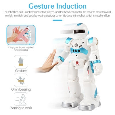 Remote Control Robot Multi-function USB Charging Children's Toy RC Robot Will Sing Dance Action Figure Gesture Sensor Robot