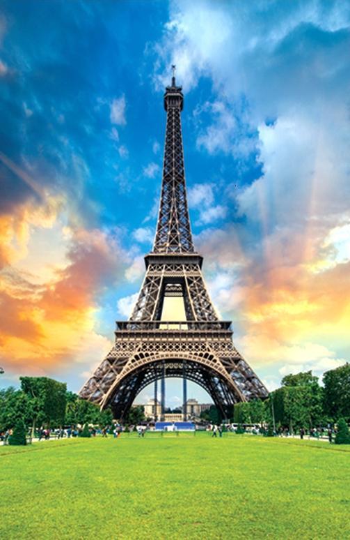 1000Pcs 3D Paper Jigsaw Puzzle for Adults Kids Toys Puzzles Wooden Educational Toys Stickers Eiffel Tower Flowers Painting