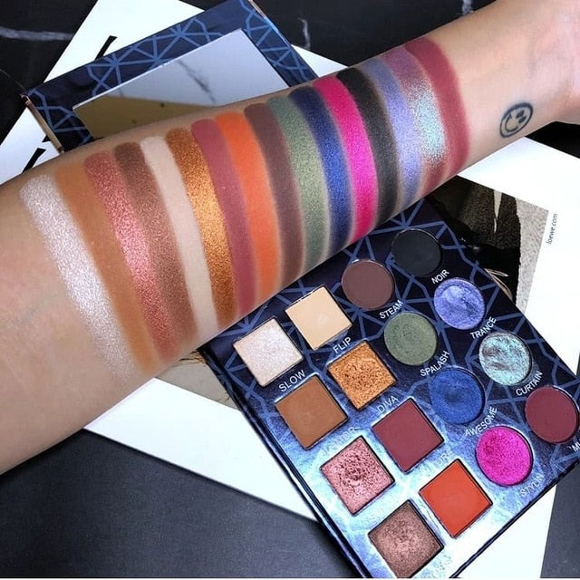 IMAGIC New Arrival Charming Eyeshadow 16 Color Palette Make up Palette Matte Shimmer Pigmented Eye Shadow Powder