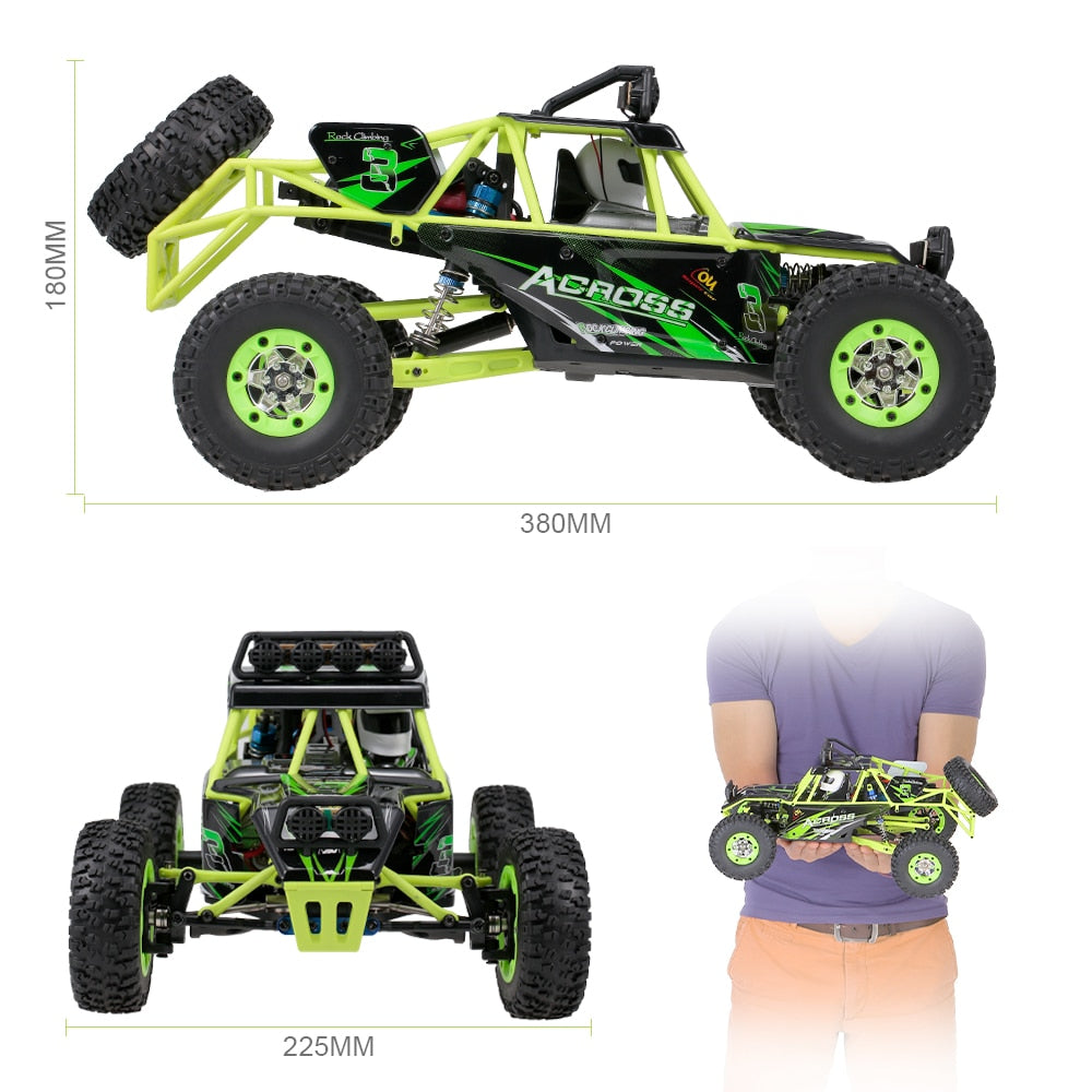 WLtoys 12428 RC Car 4WD 1/12 2.4G 50KM/H High Speed Monster Vehicle Remote Control Car RC Buggy Off-Road Car