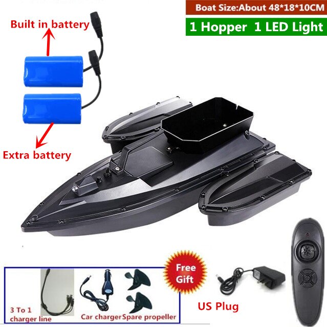 180Mins 500m RC Distacne Auto RC Remote Control Fishing Bait Boat Speedboat Fish Finder Ship Boat With EU charger US/UK Charger