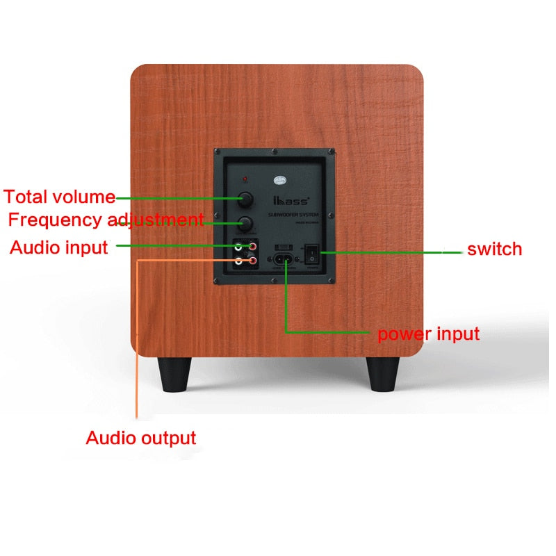 100W-300W High Power 10 Inch Active Subwoofer Subwoofer Speaker Household Subwoofer 6.5 Inch Subwoofer Speaker Speaker Fever