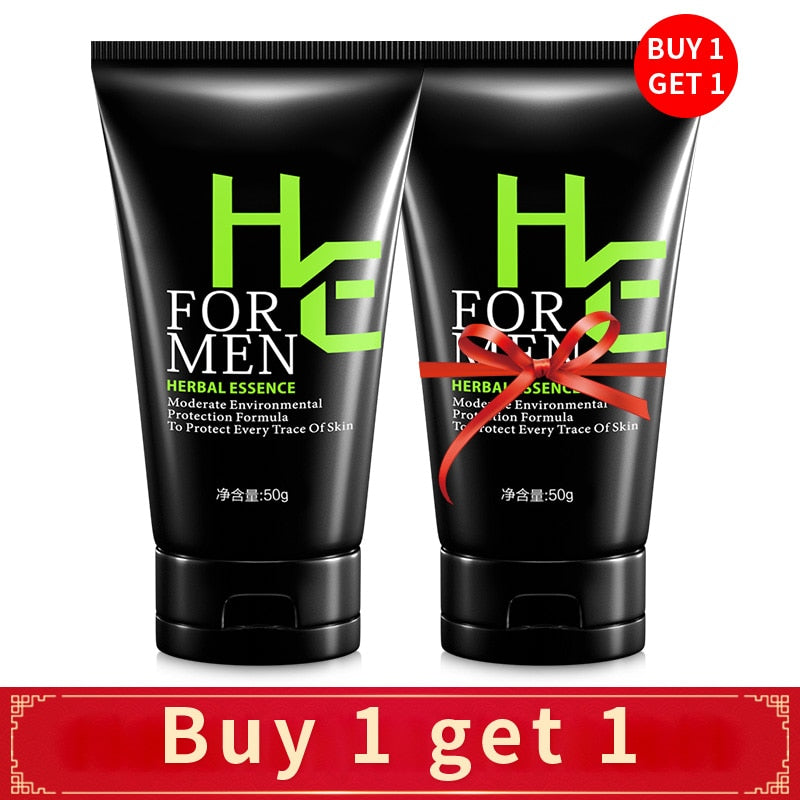 50g Men's Ice Control Exfoliating Peeling Cleanser Oil Deep Cleansing Facial