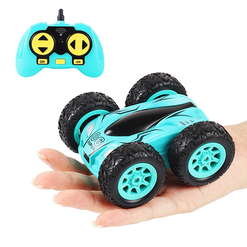 3.7 inch RC Car 2.4G 4CH Drift Stunt Double-sided bounce Stunt Car Rock Crawler Roll Car 360 Degree Flip Kids Robot RC Cars Toys