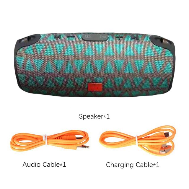 High Power 40W Bluetooth Speaker Waterproof Portable Column Super Bass Stereo For Comuter PC Speakers with FM Radio BT AUX TF