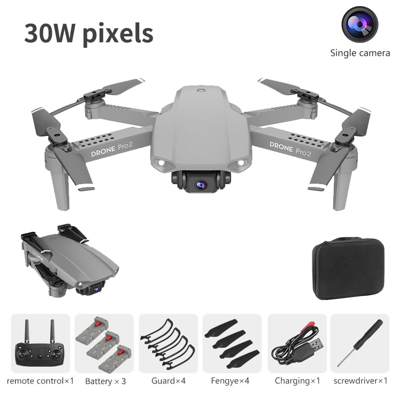 LSKJ E99 Pro2 RC Mini Drone 4K HD Dual Camera WIFI FPV Professional Aerial Photography Helicopter Foldable Quadcopter Dron Toys