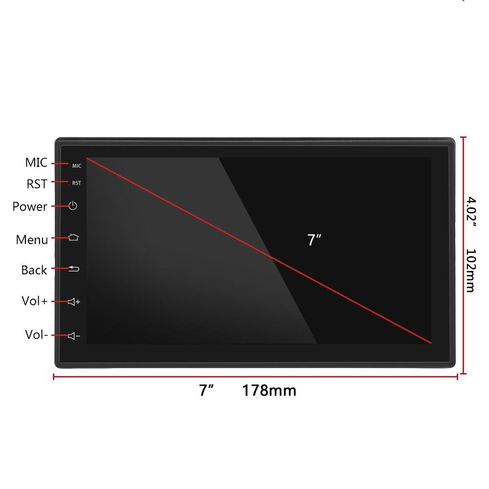 Podofo Android 9.1 2 Din Car radio Multimedia GPS Player 2DIN 2.5D Universal For Volkswagen Nissan Hyundai Kia toyota LADA Ford