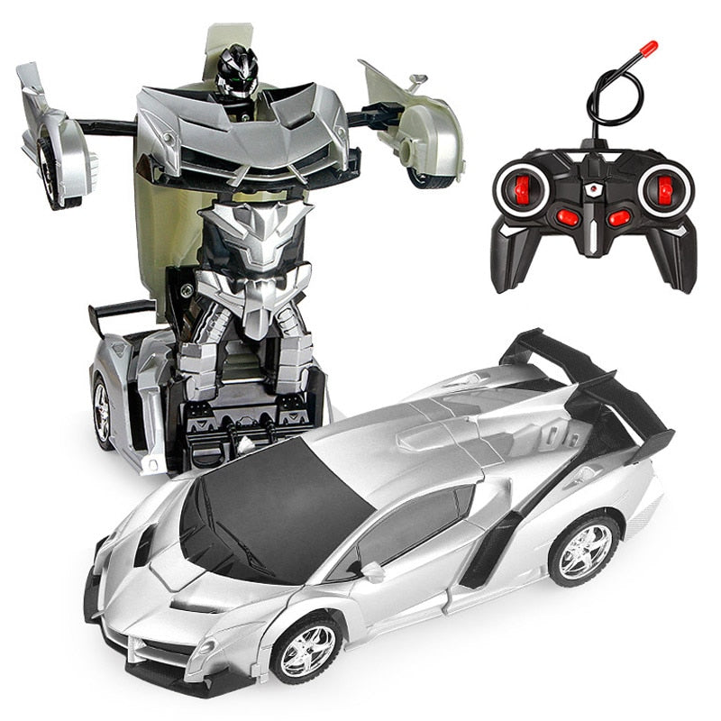 26 Styles RC Car Transformation Robots Sports Vehicle Model Robots Toys Remote Cool RC Deformation Cars Kids Toys Gifts For Boys