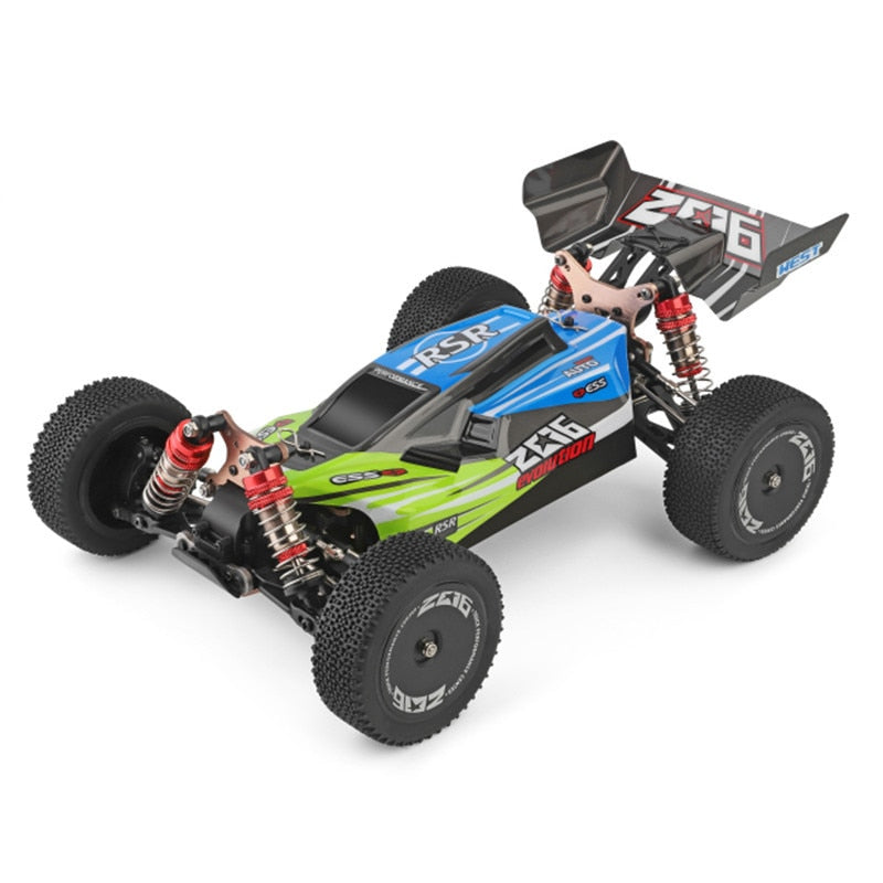 WLtoys 144001 1/14 2.4G Racing Remote Control Car Competition 60 km/h Metal Chassis 4wd Electric RC Formula Car USB Charging