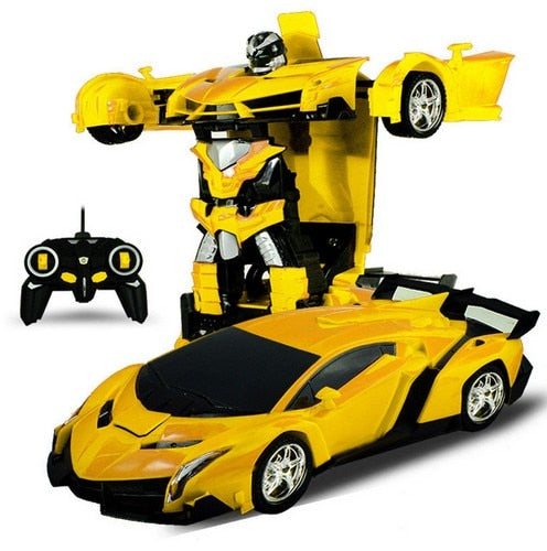 Car Toys RC Car Transformation Robots Remote control Sports Vehicle Model Robots Toys Cool Deformation Car Kids Christmas gifts