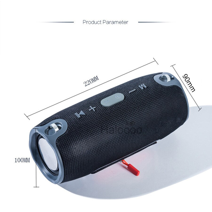 High Power 40W Bluetooth Speaker Waterproof Portable Column Super Bass Stereo For Comuter PC Speakers with FM Radio BT AUX TF