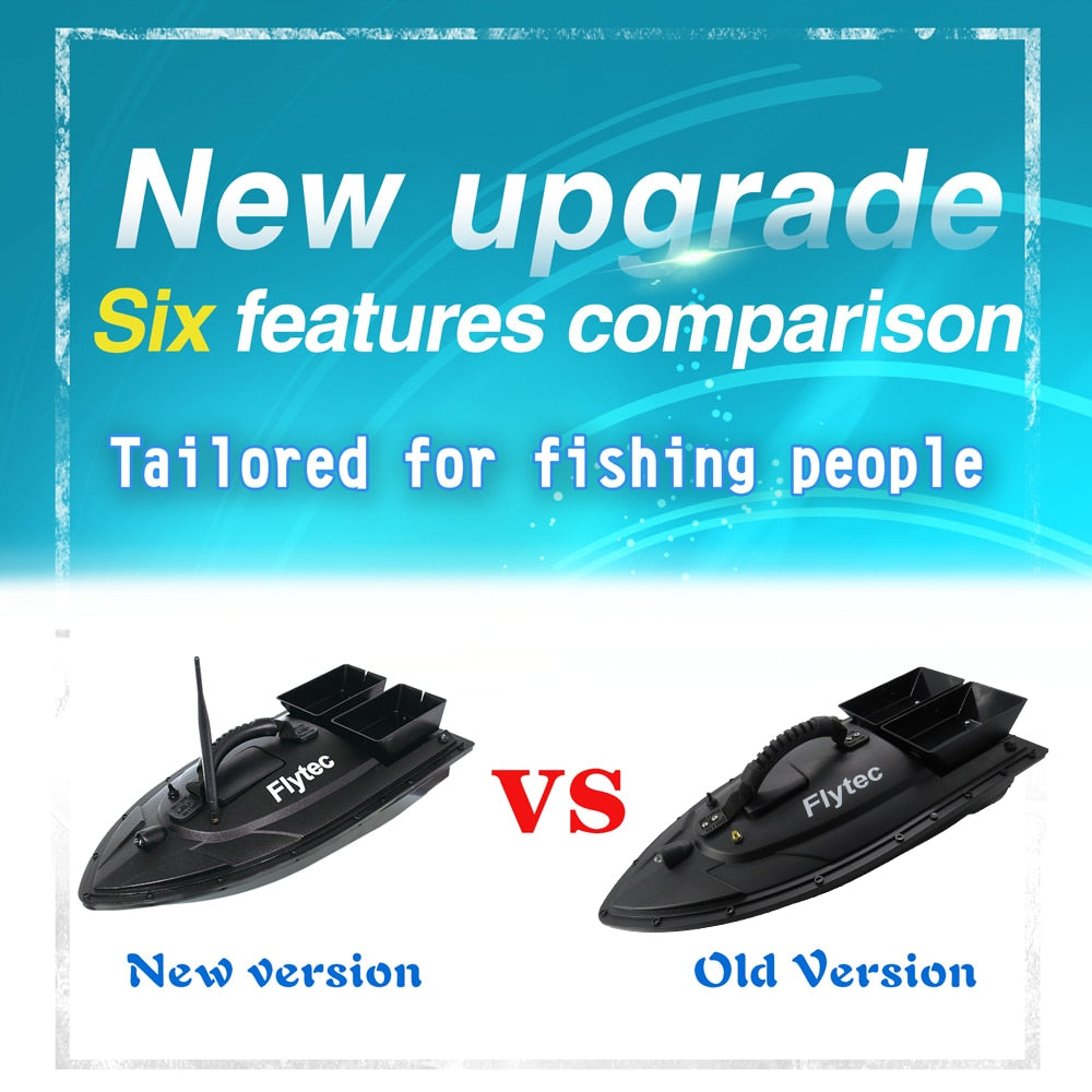 Flytec 2011-5 New Ungrade RC Bait Boat Fishing Tools Finder 1.5kg Loading 500m Remote Control Fishing Bait Boat RC Boat