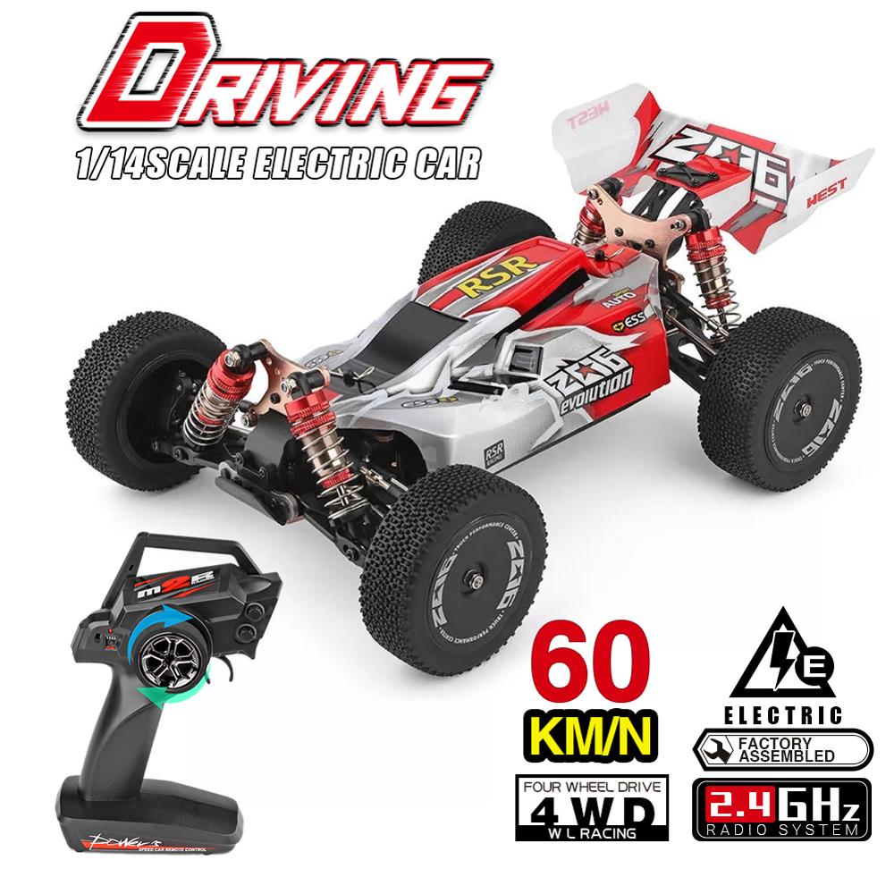2020 New 1/14 144001 RTR 2.4GHz RC Car Scale Drift Racing Car 4WD Metal Chassis Hydraulic Shock Absober Off-Road Vehicle Toy
