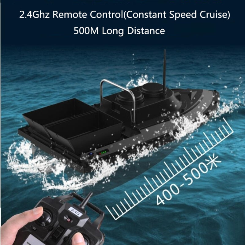 2020 new smart dual warehouse remote control 1.5kg load fishing boat bait boat motor boat underwater fish finder waterproof