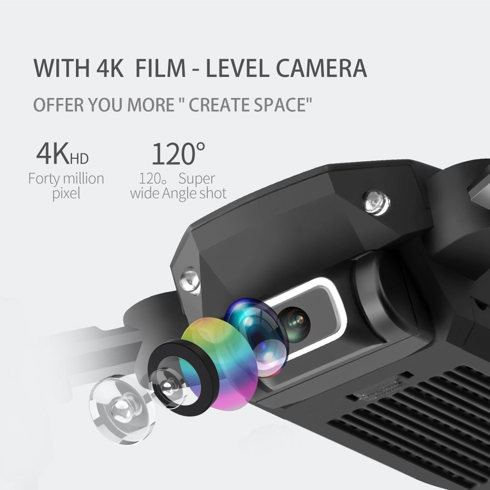 SHAREFUNBAY drone 4k HD wide angle camera wifi fpv drone height keeping drone with camera mini drone video live rc quadcopter