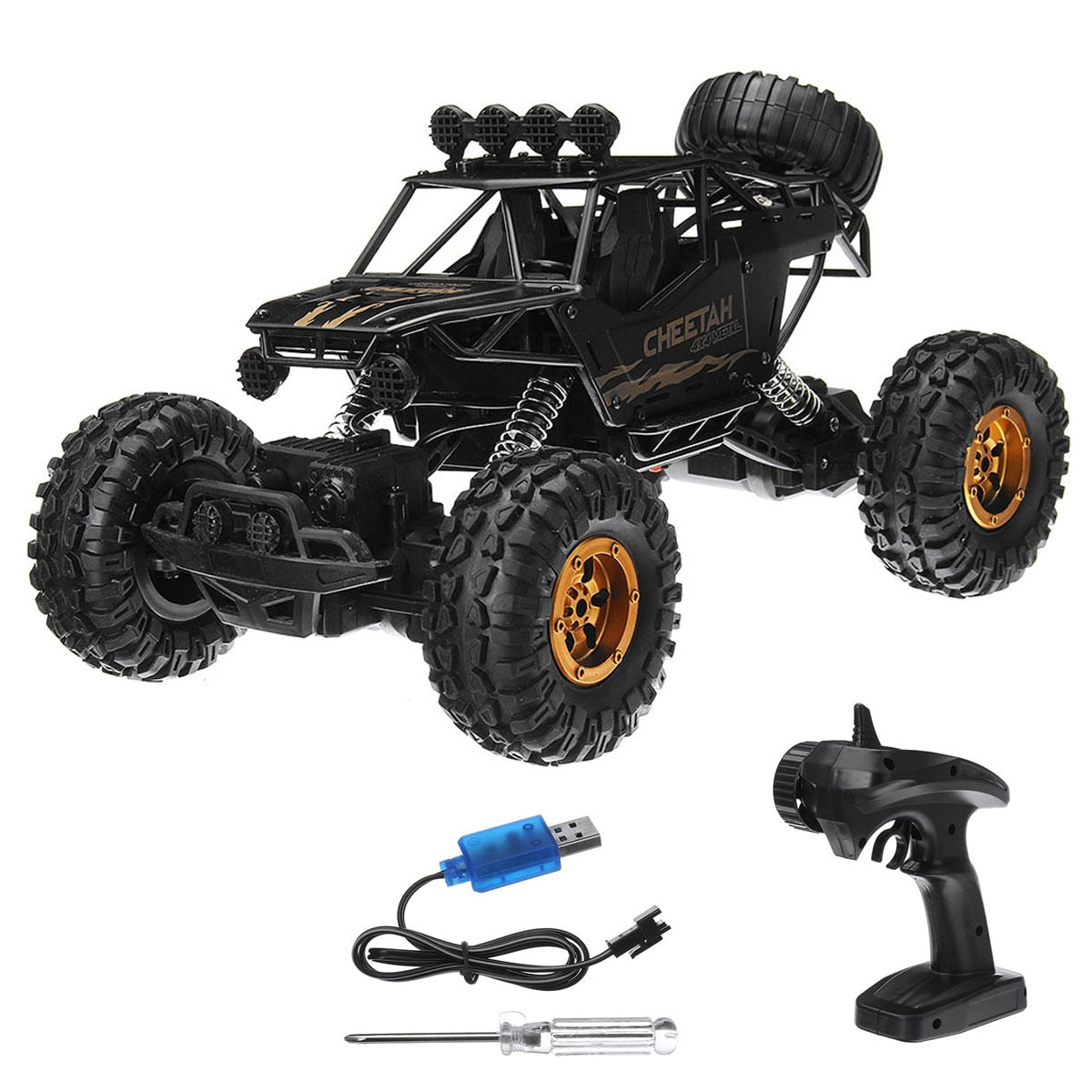 36cm 1:12 4WD RC Cars Updated Version 2.4G Radio Control RC Cars Toys Buggy~High speed Trucks Off-Road Trucks Toys for Children
