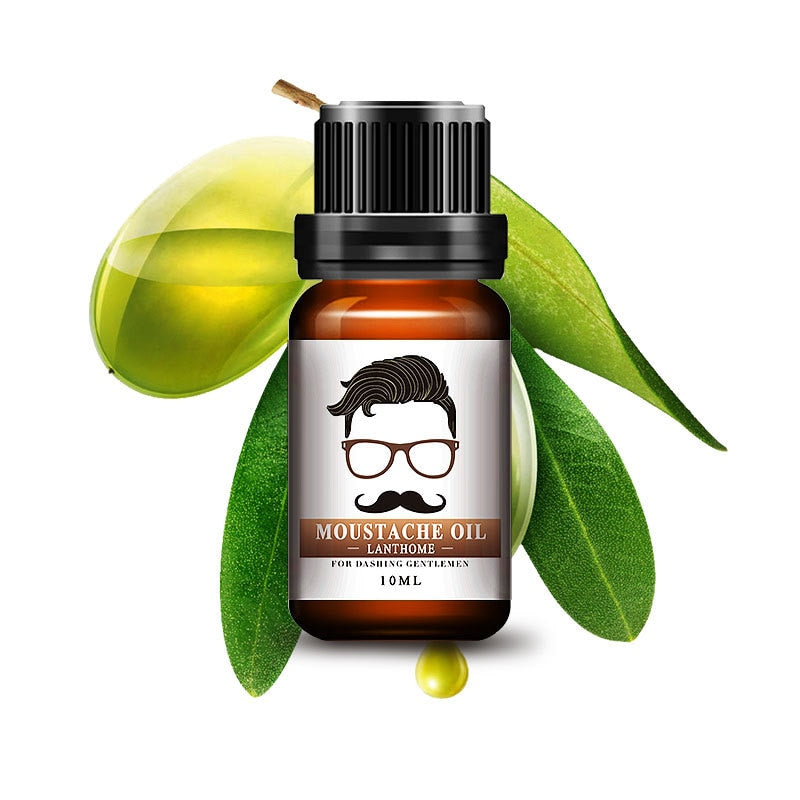 Natural Beard Nourish Oil 100% Pure Organic for Beard Eyelash Hair Men Grooming Mustache Care Loss Prevent Hair Care TSLM1