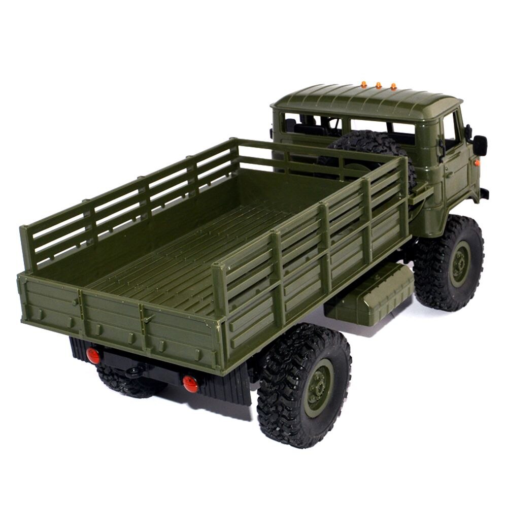 WPL B-24 1: 16 RTR 2.4G RC Crawler Truck Car Remote Control Kids Toy Car (ArmyGreen ) Racing Truck Army green LED ABS,Plastic