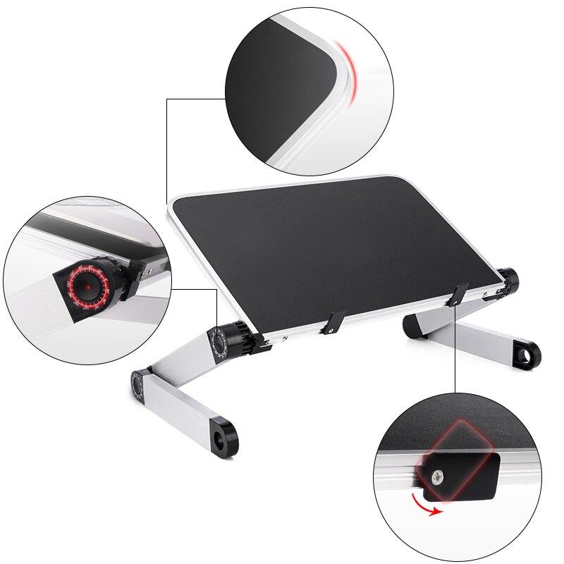 Portable Laptop Table Adjustable Notebook Stand Desk for Office Bed Folding Desk Adjust 360 Degree Laptop Computer Stand Holder