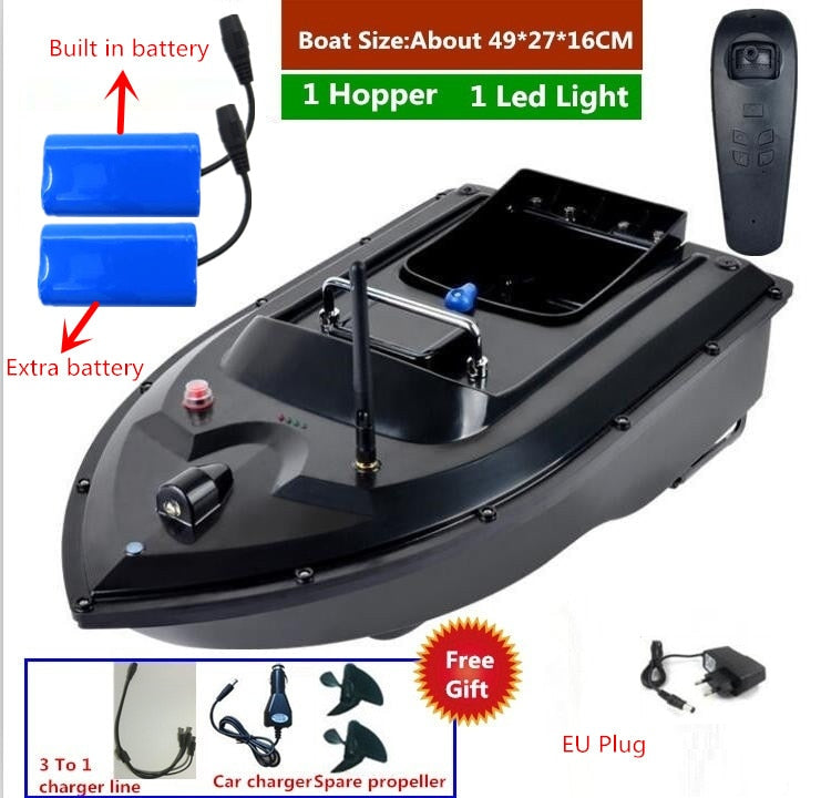 180Mins 500m RC Distacne Auto RC Remote Control Fishing Bait Boat Speedboat Fish Finder Ship Boat With EU charger US/UK Charger
