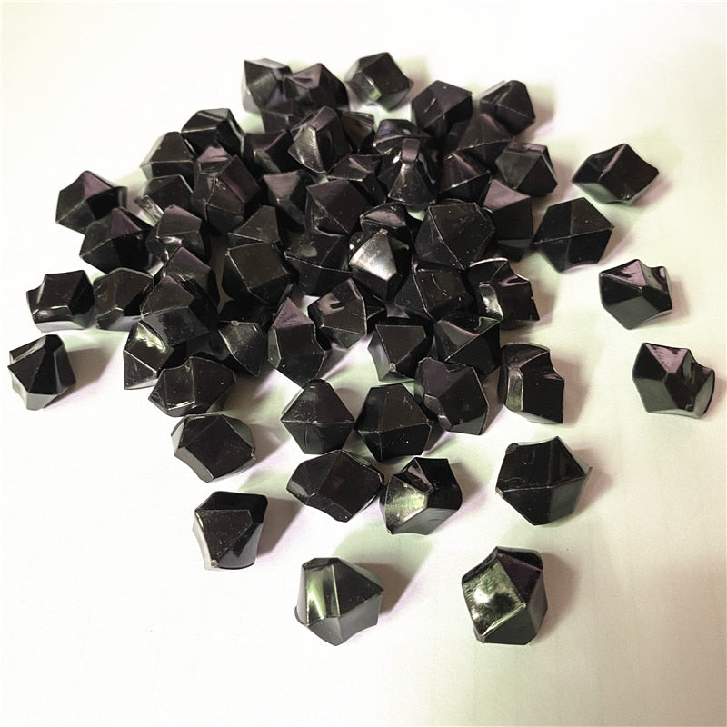 50PCS 14*11mm Acrylic Crystal Diamond Pawn Irregular Stone Chessman Game Pieces For Board Games Accessories 22 colors