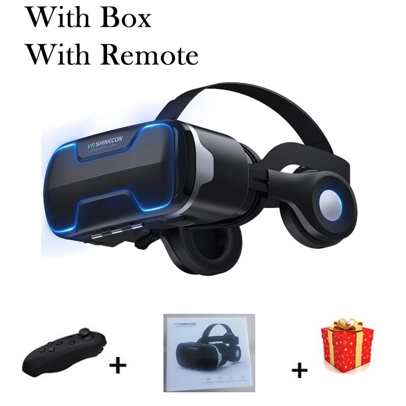 VR Shinecon 3 D Casque Viar 3D Glasses Virtual Reality Headset Helmet Goggles Augmented Lenses for Phone Smartphone Binoculars