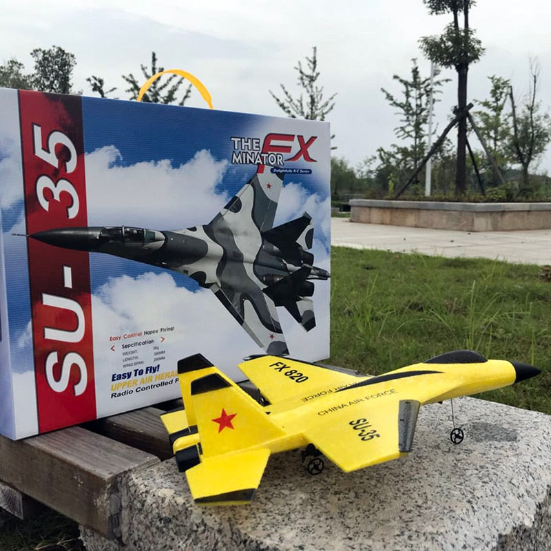 2.4G Glider Plane Hand Throwing Foam Drone SU35 RC Airplane Model Fixed Wing Toy Aviones Control Remoto Juguete Toys for Kids