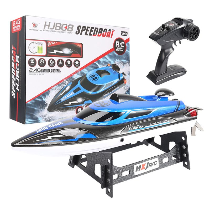 HJ808 RC Boat 25km/h 2.4G High Speed Remote Control Racing Ship Water Speed Boat Children Model Toy Kids Gift