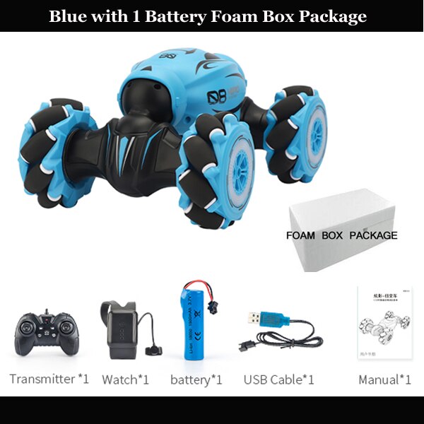 2020 NEW Remote Control Stunt Car Gesture Induction Twisting Off-Road RC Cars Vehicle Light Music Drift Dancing Side Driving Toy