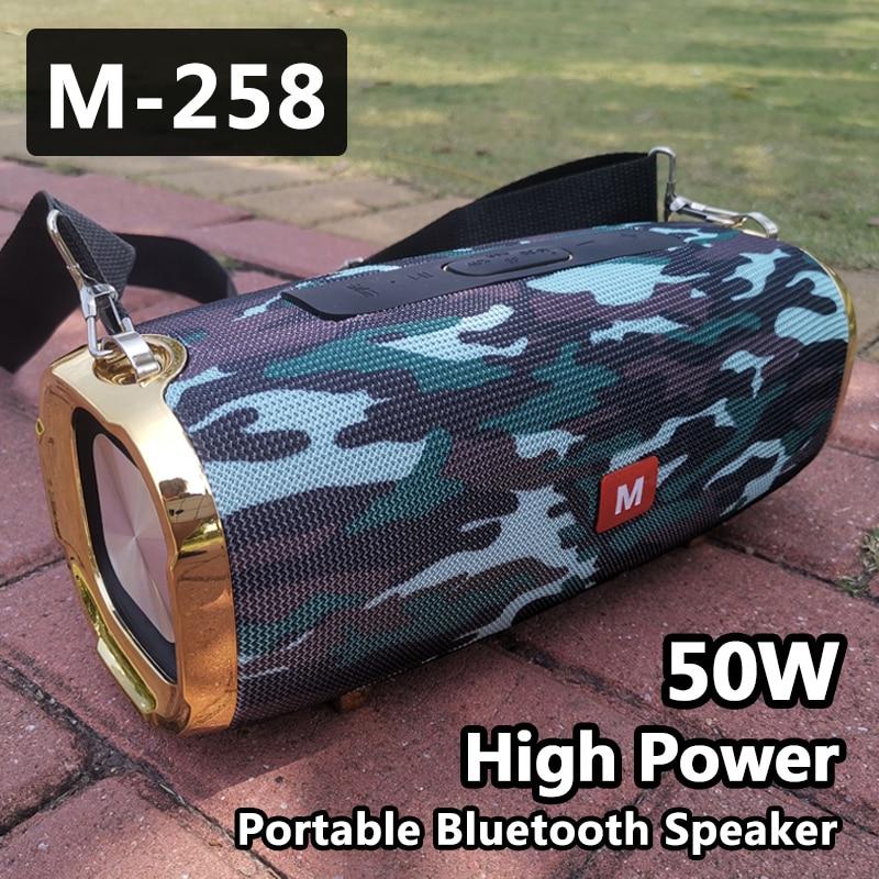 50W high power outdoor portable bluetooth speaker column music subwoofer 3D stereo support radio TF card AUXcaxia de som speaker