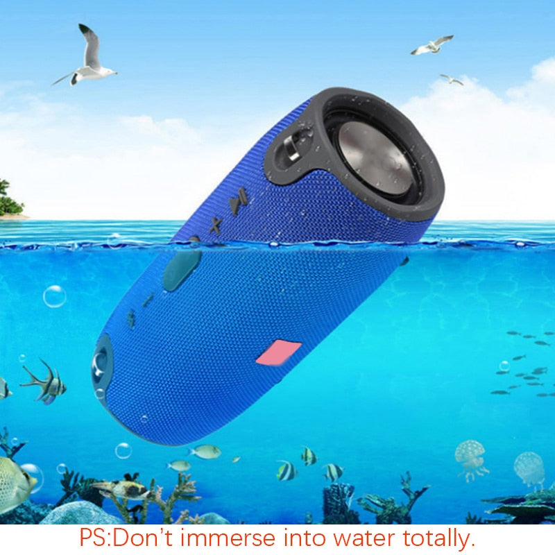 High Power 40W Bluetooth Speaker Waterproof Portable Column Super Bass Stereo For Comuter PC Speakers with FM Radio BT AUX TF