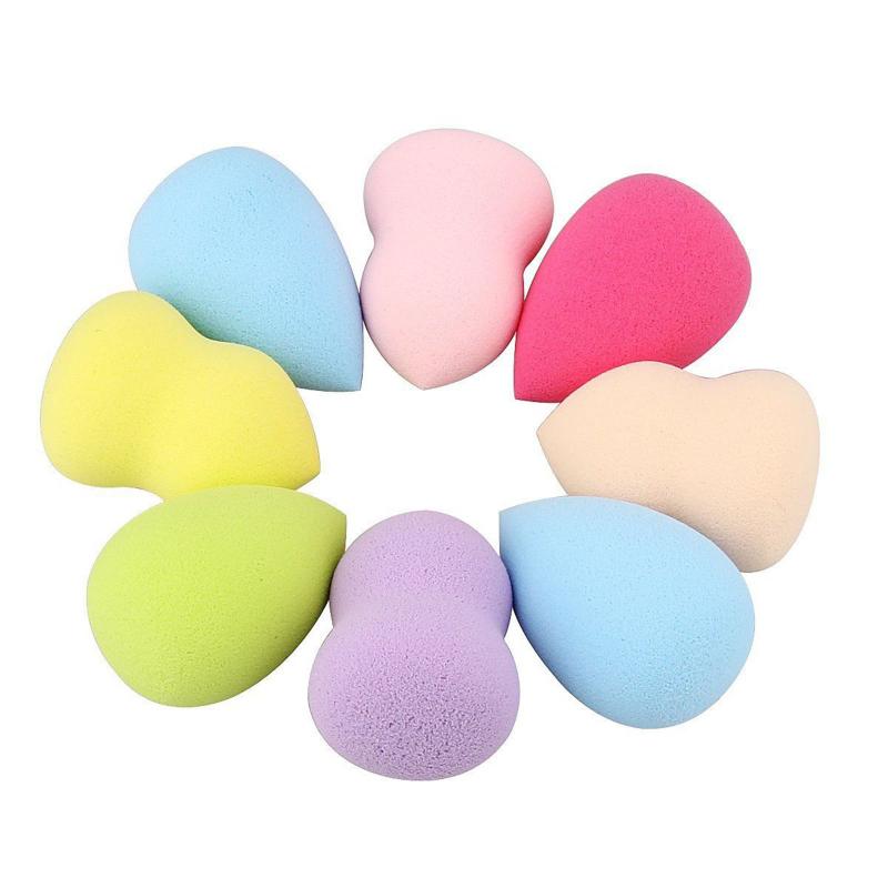 4PCS Sponge Puff Face Foundation Soft Drop Gourd Waterdrop Powder Puff Egg Puff Sponge Drying Holder Makeup Cosmetic Puff Tools
