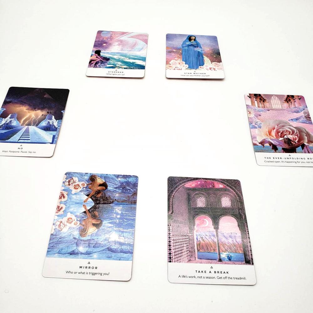 44 Pcs Oracle Tarot Cards Sheets Work Your Light Oracle Card Board Deck Games Palying Cards Game Entertainment