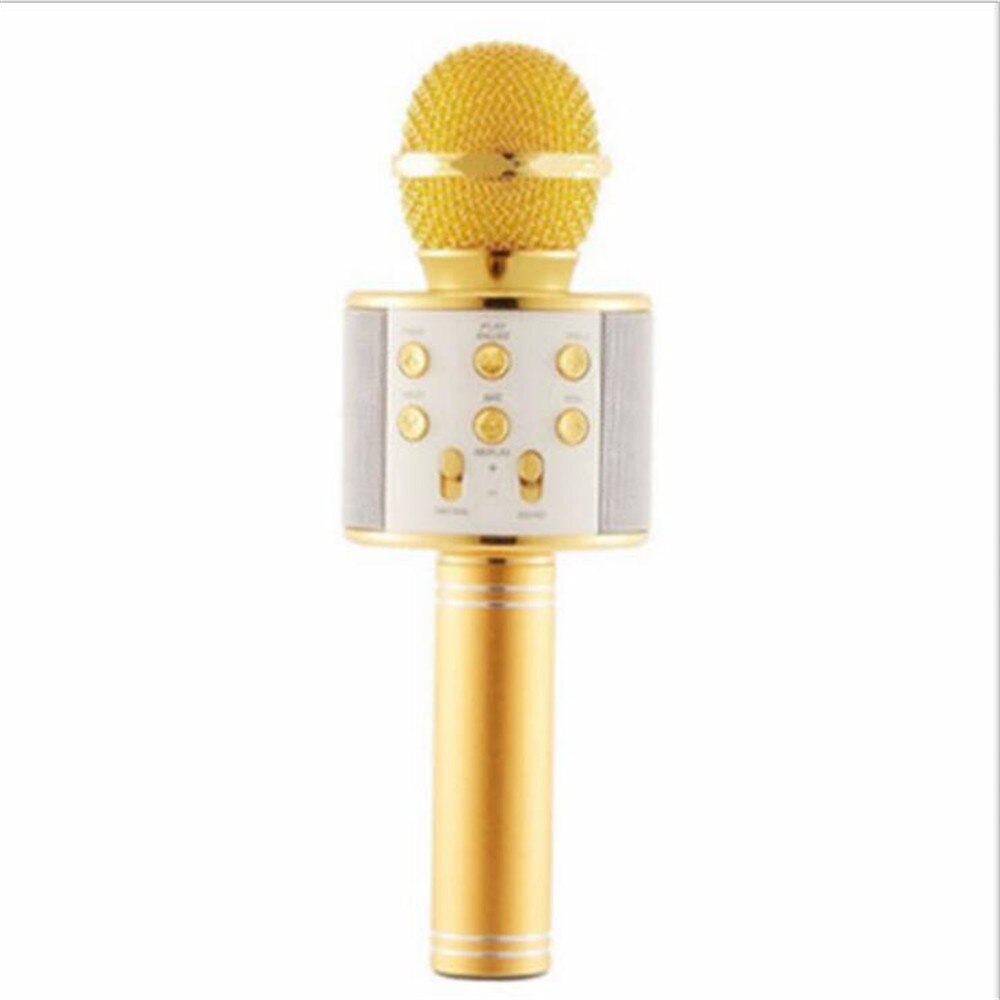 WS 858 wireless USB microphone professional condenser karaoke mic bluetooth stand radio mikrofon studio recording studio WS858
